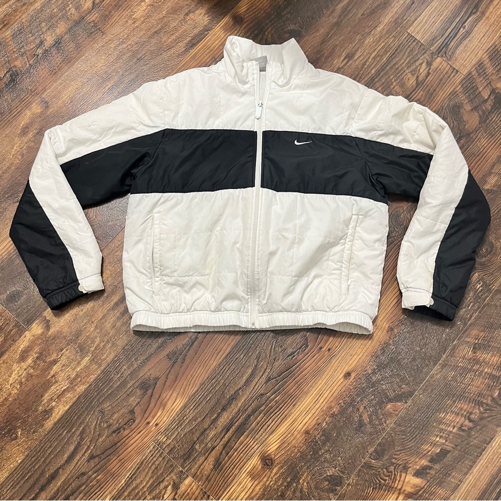 Nike | Vintage 90's Windbreaker | Black & White | 🔥*RARE*🔥 |